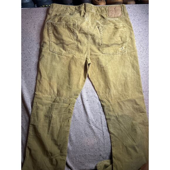 American Eagle Men’s Tan Corduroy Jeans 36x36 | No. 1971 Straight Fit - Picture 3 of 5